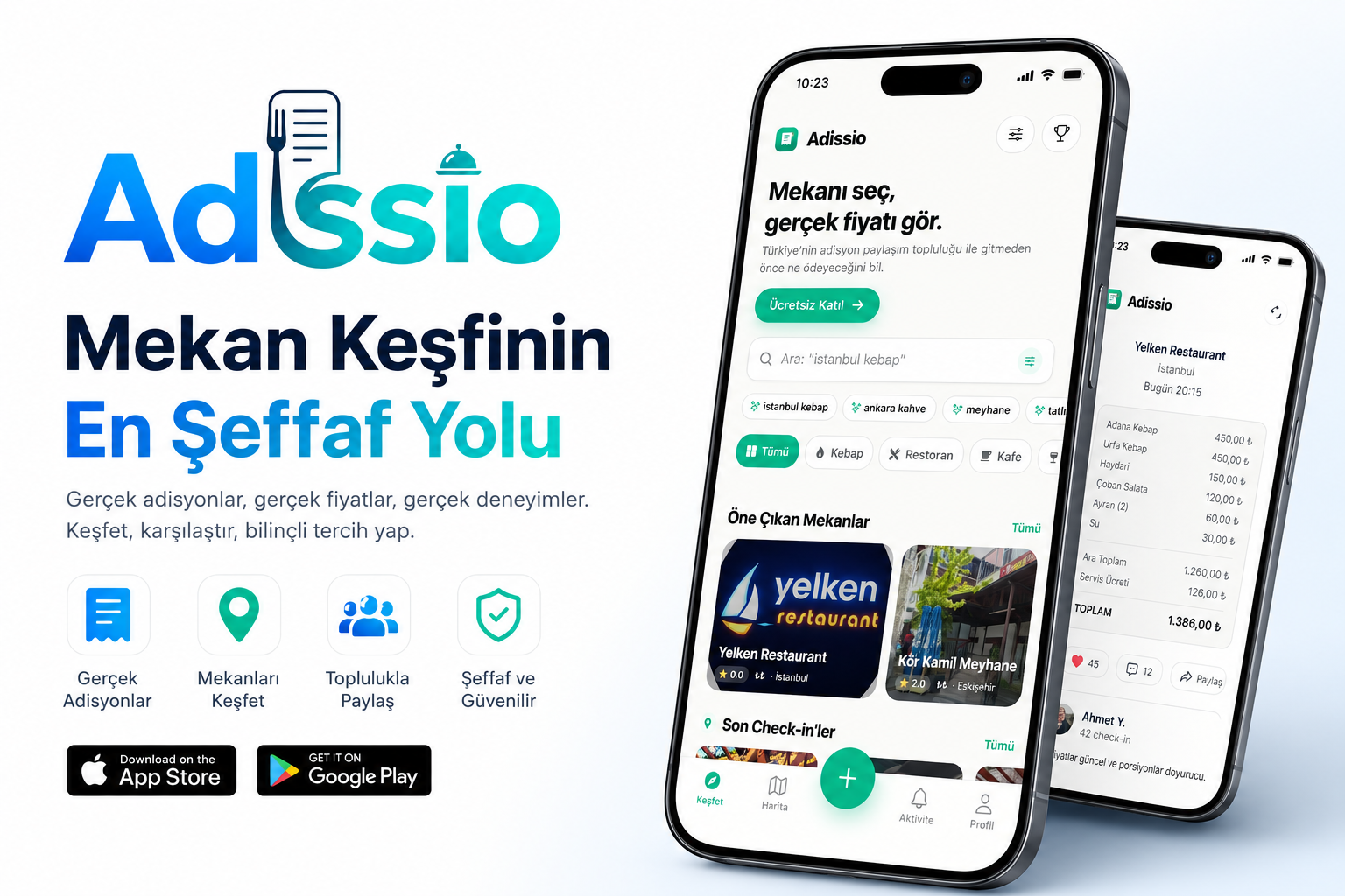 Adissio - Keşfet, Paylaş, Kazan: Şehrin Nabzı Senin Elinde.