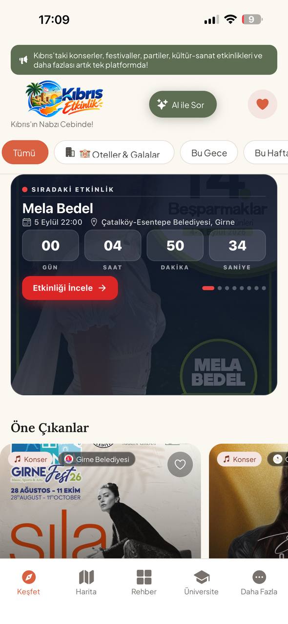 Kıbrıs Etkinlik ekran görüntüsü 2