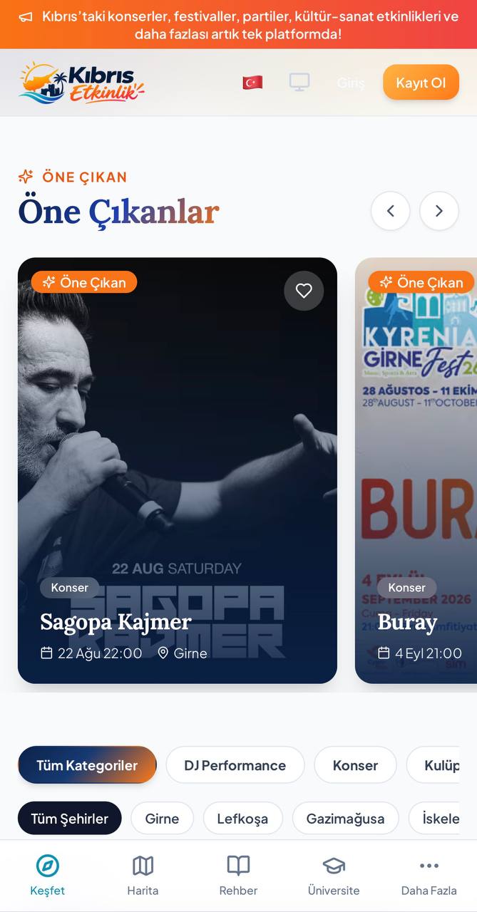 Kıbrıs Etkinlik ekran görüntüsü 1