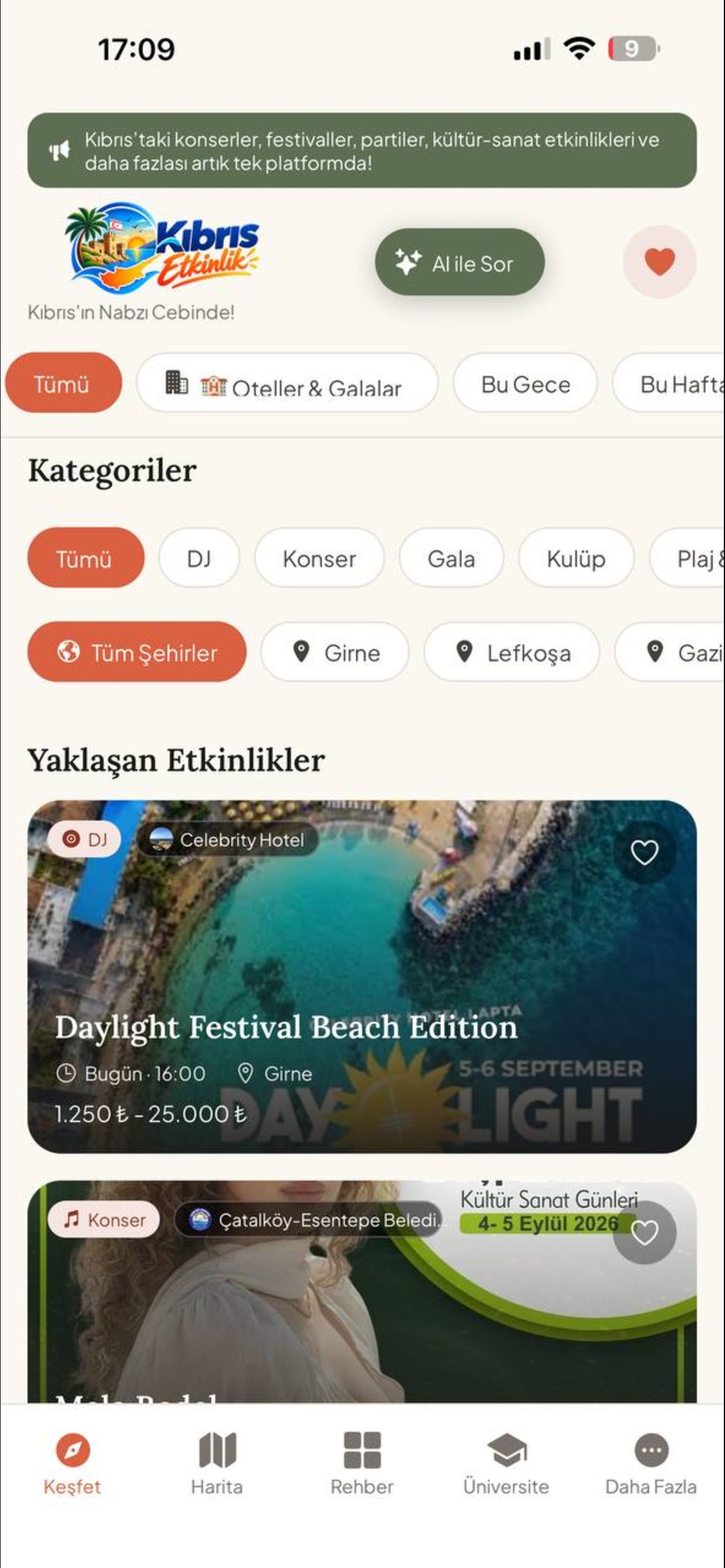 Kıbrıs Etkinlik ekran görüntüsü 3